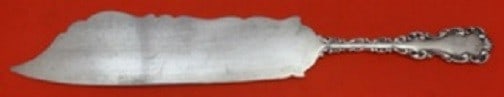Whiting Louis XV Sterling Silver Ice Cream Slice 9.5 inches Monogrammed: Whiting Louis XV Sterling Silver Ice Cream Slice 9.5 inches Monogrammed This exquisite ice cream slice is crafted in sterling silver and features the classic Louis XV pattern by Whiting. Measuring 9 1