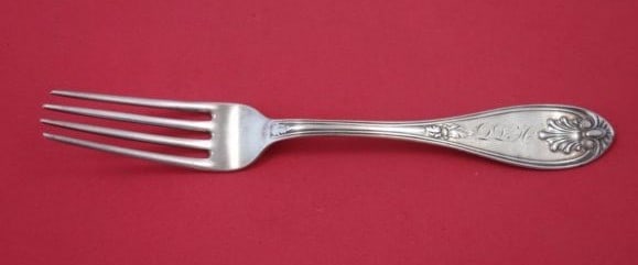 Koehler & Ritter Eugenia Josephine Sterling Silver Dinner Fork Monogrammed: Koehler & Ritter Eugenia Josephine Sterling Silver Dinner Fork Monogrammed This exquisite dinner fork features the Eugenia, also known as Josephine, pattern by Koehler & Ritter. Crafted from high-qual