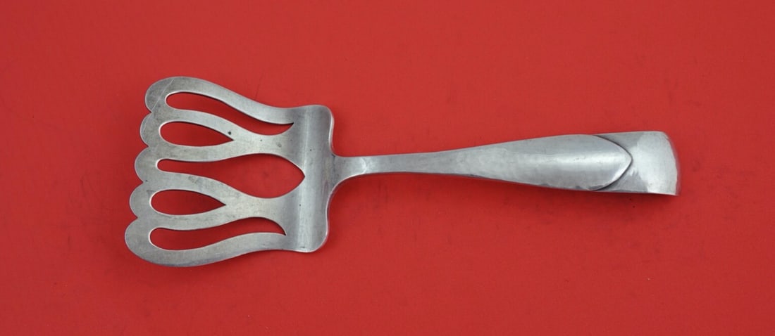 Arts and Crafts Sterling Silver Asparagus Serving Fork 8.5 Inches (1 of 2)