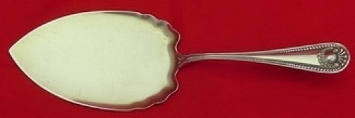 Whiting Bead Pattern Sterling Silver Pie Server 8 5/8 Inches: Whiting Bead Pattern Sterling Silver Pie Server 8 5/8 Inches This exquisite pie server is a stunning example of the Bead pattern by Whiting, crafted from high-quality sterling silver. Measuring 8 5/8 