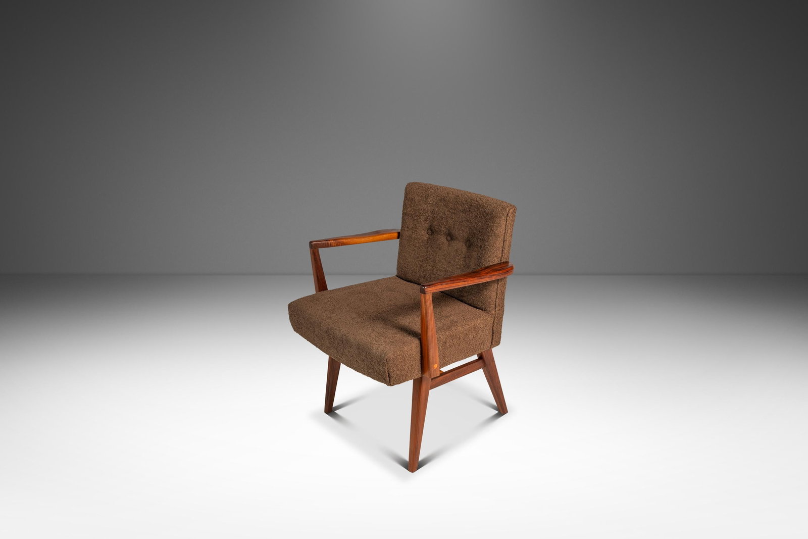Jens Risom C-108 Walnut Boucle Armchair (1 of 18)