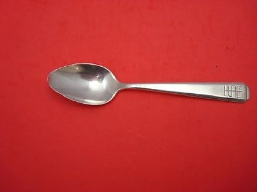 Dirk Van Erp Pattern 17 Sterling Silver Teaspoon 5 7/8": Dirk Van Erp Pattern 17 Sterling Silver Teaspoon 5 7/8" A Pattern 17 teaspoon by Dirk Van Erp, made in sterling silver and measuring 5 7/8 inches. It is monogrammed (TSR) and is in excellent pre-owned