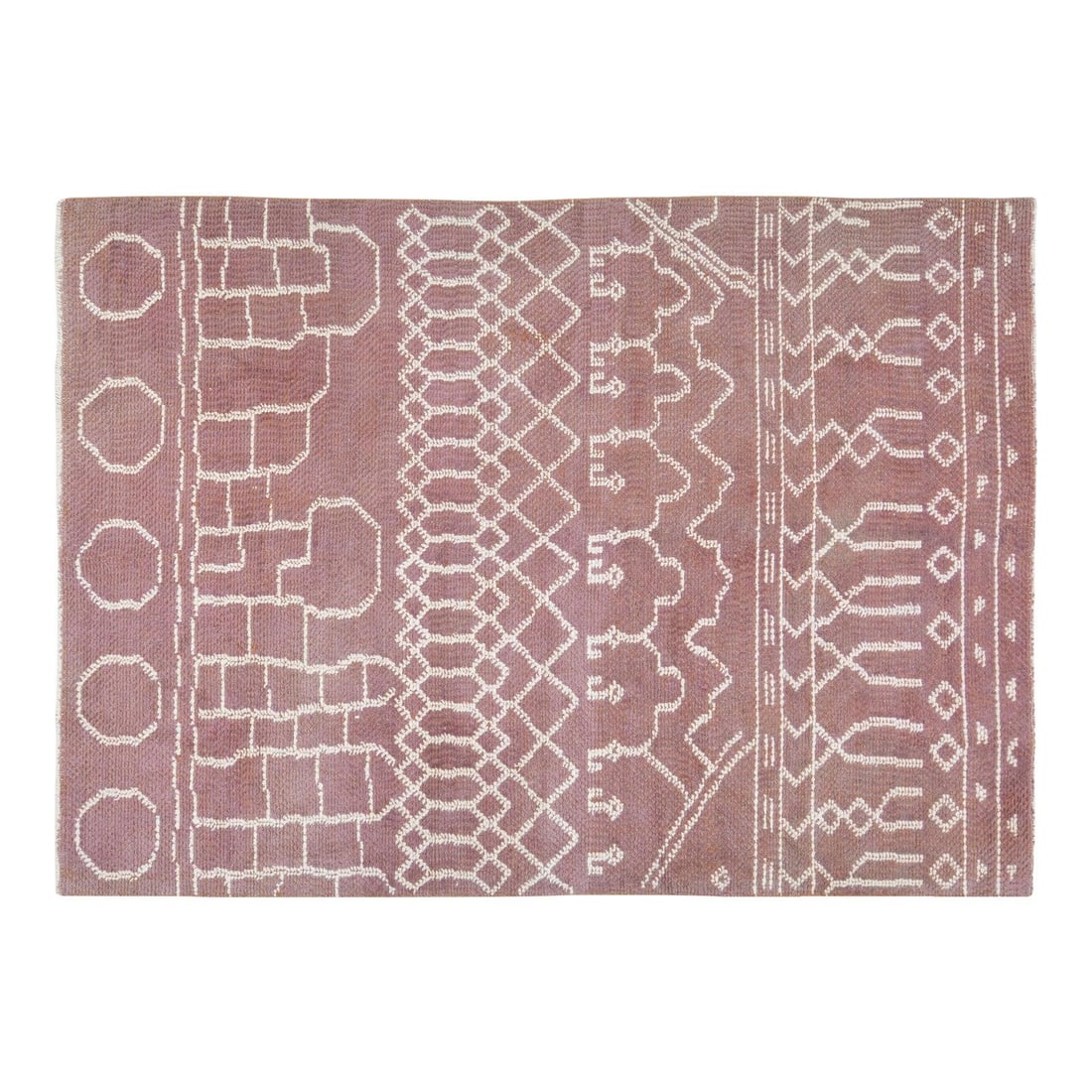 6'9"X9'5" Hand Knotted Wool Rug Ruby Red Contemporary: 6'9"X9'5" Hand Knotted Wool Rug Ruby Red Contemporary This vintage Turkish Oushak rug from the 1960s features a hand-knotted construction with natural colors and a soft texture. Crafted from organic w