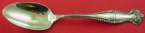 Towle Canterbury Sterling Silver Serving Spoon 8 Inch Heirloom: Towle Canterbury Sterling Silver Serving Spoon 8 Inch Heirloom This exquisite Canterbury serving spoon by Towle is crafted from high-quality sterling silver and measures 8 inches in length. The spoon 