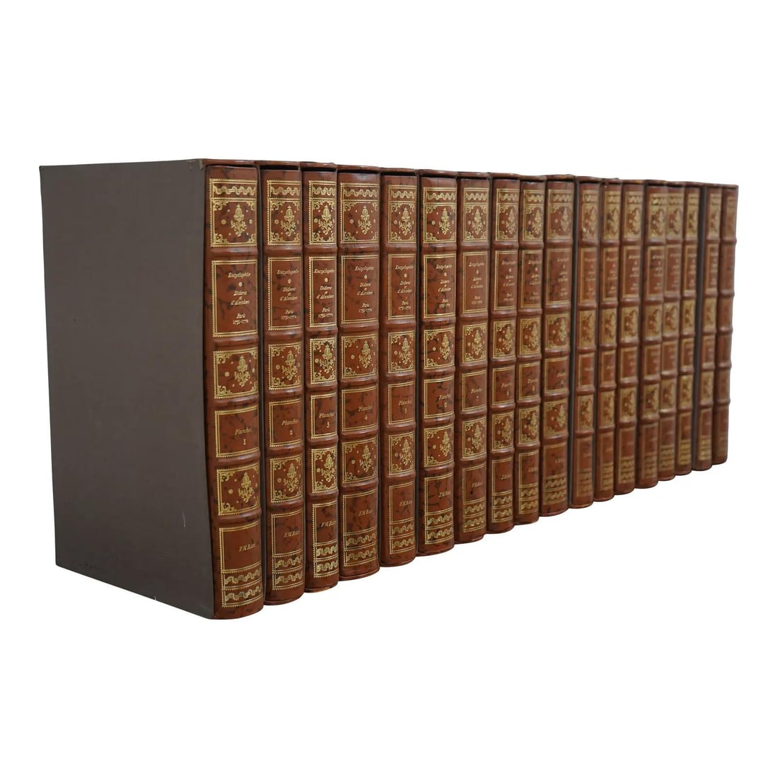 Leather Bound Diderot and D'Alembert Encyclopedia Set (1 of 10)