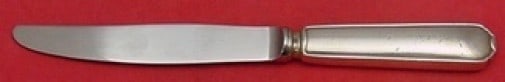 Sterling Silver Hollow Handle Dinner Knife Odiot France 9 3/4": Sterling Silver Hollow Handle Dinner Knife Odiot France 9 3/4" Sterling silver dinner knife made by Odiot in France, featuring a hollow handle with a stainless implement. It is in the Odiot - France p