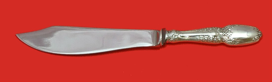 Tiffany & Co Broom Corn Sterling Silver Fish Knife Custom 8 1/4: Tiffany & Co Broom Corn Sterling Silver Fish Knife Custom 8 1/4 This exquisite fish knife from Tiffany and Co. features a stunning Broom Corn pattern, crafted in sterling silver with a hollow handle a