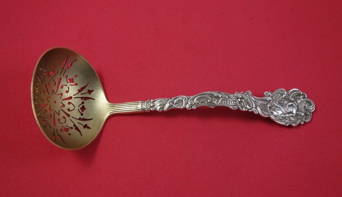 Gorham Versailles Sterling Silver Large Sugar Sifter Gold Wash 7 Inch: Gorham Versailles Sterling Silver Large Sugar Sifter Gold Wash 7 Inch This large sugar sifter from the prestigious Versailles pattern by Gorham is crafted from high-quality sterling silver and feature