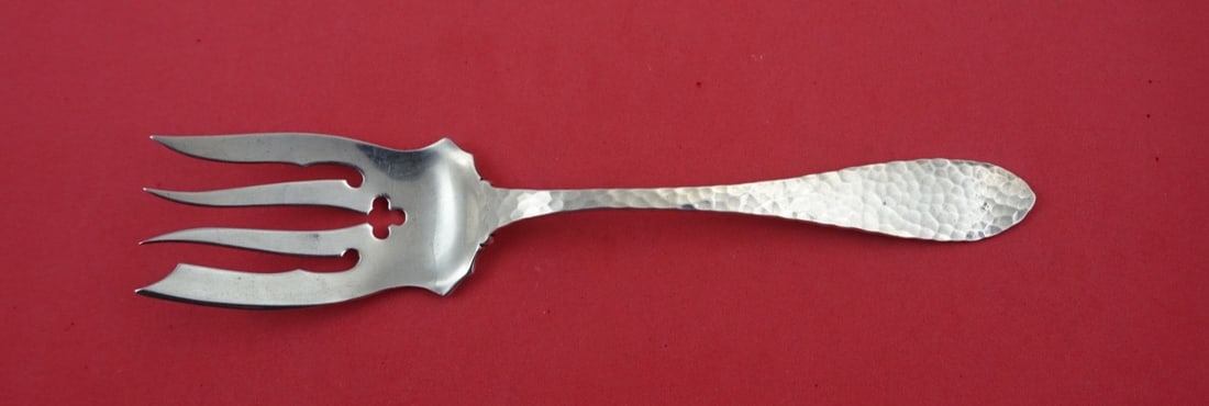 International Sterling Silver Van Dyke Cold Meat Fork 8.25": International Sterling Silver Van Dyke Cold Meat Fork 8.25" This exquisite serving fork is part of the Van Dyke pattern by International Silver. Crafted from high-quality sterling silver, it measures 