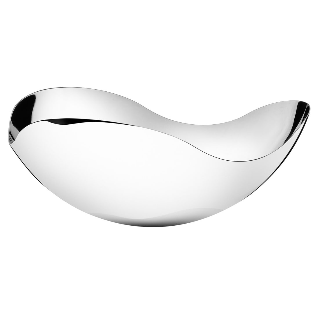 Georg Jensen Bloom Large Stainless Steel Mirror Serving Bowl Vintage (1 of 4)