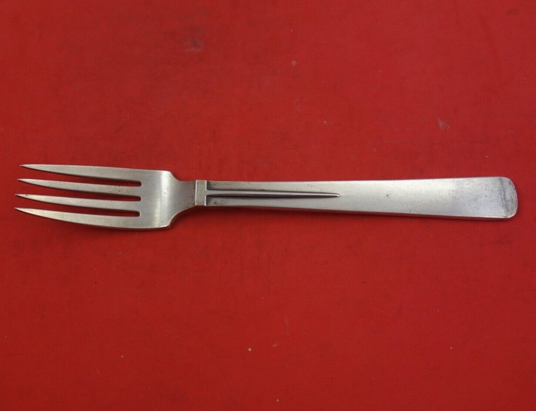 Hans Hansen Arvesolv #17 Sterling Silver Dinner Fork 7 Inches (1 of 2)