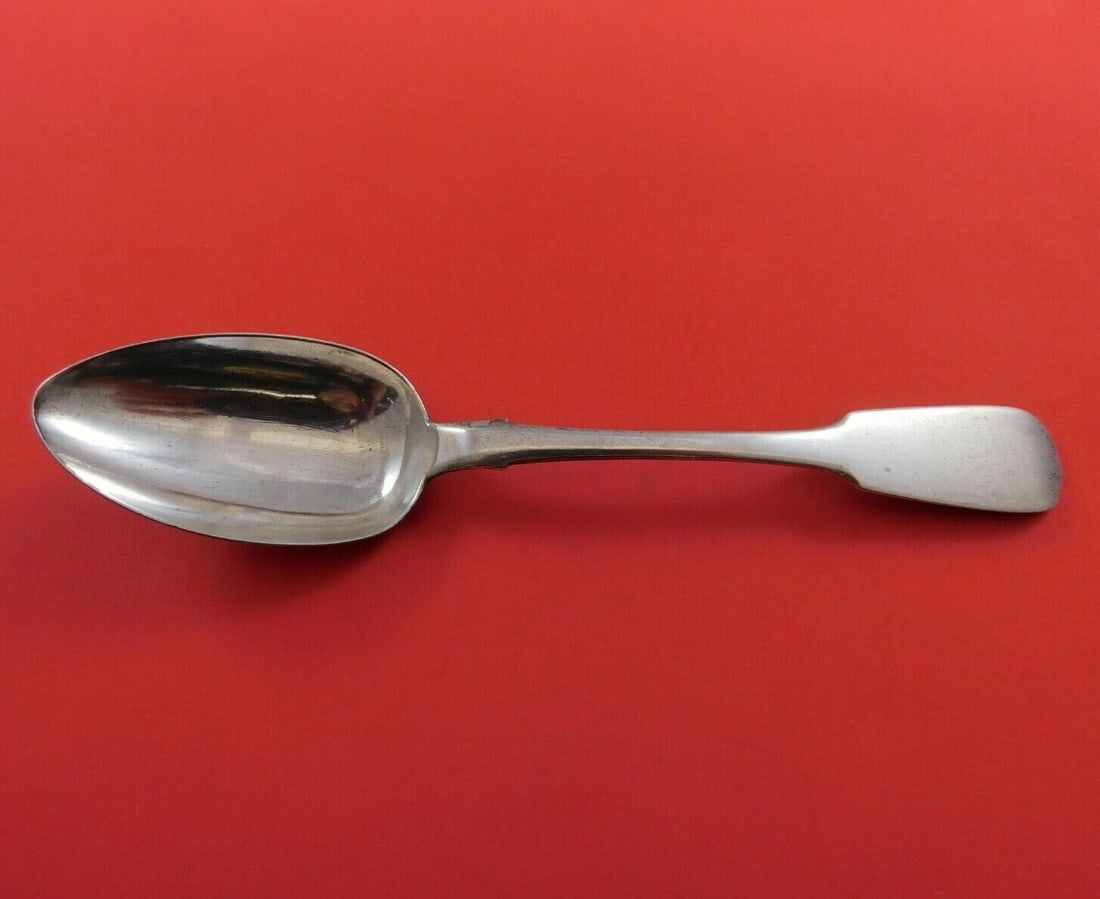 Antique Russian 875 Silver Dinner Spoon 8.5 inches Circa 1878 Moscow (1 of 3)