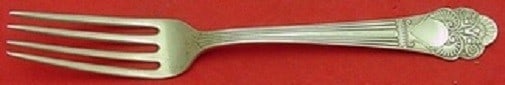 Milan Pattern Sterling Silver Dinner Fork by Gorham 7.5 Inch: Milan Pattern Sterling Silver Dinner Fork by Gorham 7.5 Inch This exquisite dinner fork is part of the Milan pattern by Gorham, crafted from high-quality sterling silver. Measuring 7 1/2 inches, it fe