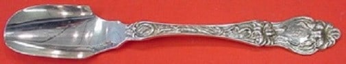 Frank Whiting Lily Sterling Silver Large Cheese Scoop 8 1/8 Monogrammed (1 of 1)