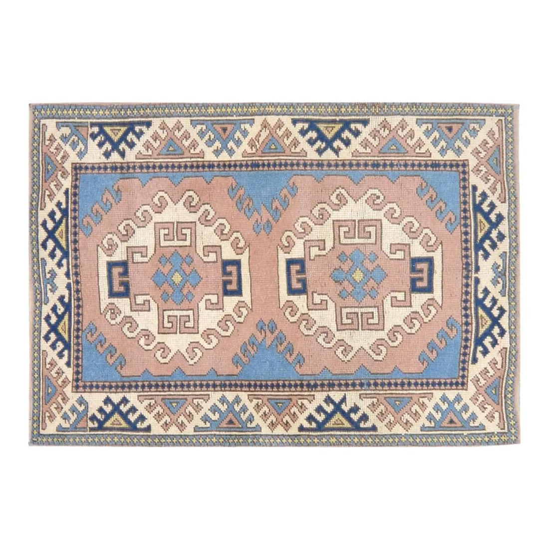 Anatolian Wool Rug Hand-Knotted Turkish 3'1" x 4'5" Vintage Style: Anatolian Wool Rug Hand-Knotted Turkish 3'1" x 4'5" Vintage Style This vintage Turkish Anatolian rug is hand-knotted from wool using traditional rug-making techniques. It offers a blend of timeless cr