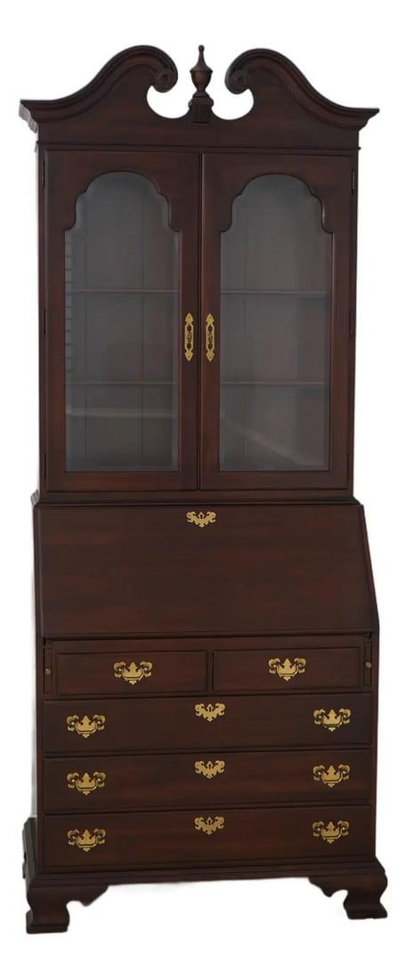Ethan Allen Georgian Court Cherry Secretary Cabinet 36w x 19d x 88h (1 of 10)
