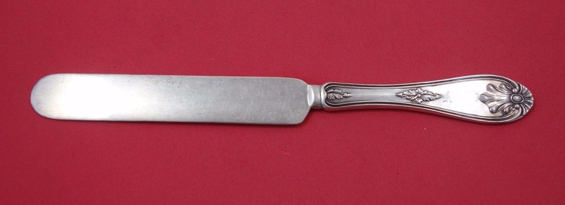 Sterling Silver Flat Handle Knife Koehler and Ritter Eugenia aka Josephine 7 7/8": Sterling Silver Flat Handle Knife Koehler and Ritter Eugenia aka Josephine 7 7/8" Sterling silver flat handle knife in the Eugenia, also known as Josephine, pattern by Koehler & Ritter. This pre-owned