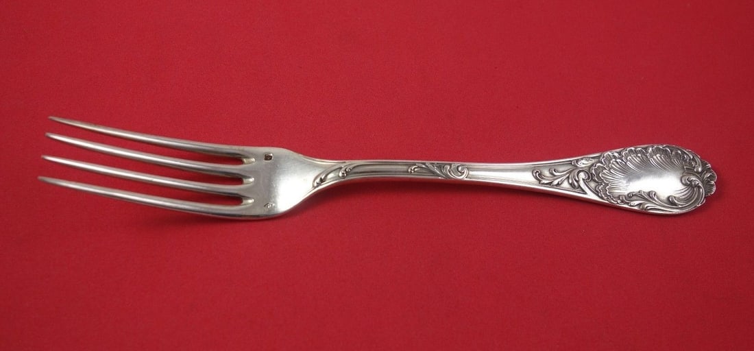 Puiforcat Louis XV Sterling Silver Dinner Fork 8.5": Puiforcat Louis XV Sterling Silver Dinner Fork 8.5" Indulge in timeless elegance with this Louis XV dinner fork by Puiforcat. Crafted from high-quality sterling silver, this exquisite fork measures 8 