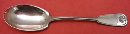 Tiffany Co Palm copper serving spoon rare sample 7 1/2": Tiffany Co Palm copper serving spoon rare sample 7 1/2" Rare preserve spoon in the Palm pattern by Tiffany & Co. This copper sample piece is a serving spoon and is not monogrammed. It is in excellent 