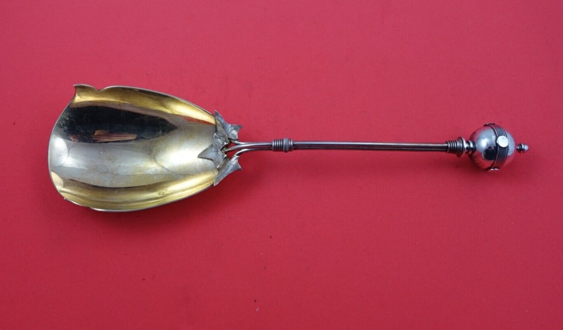 Gorham Ball Sterling Silver Cracker Scoop 9 3/4 Rare c1865: Gorham Ball Sterling Silver Cracker Scoop 9 3/4 Rare c1865 Discover a rare piece of history with this stunning cracker scoop from the Ball pattern by Gorham, crafted in sterling silver circa 1865. Thi