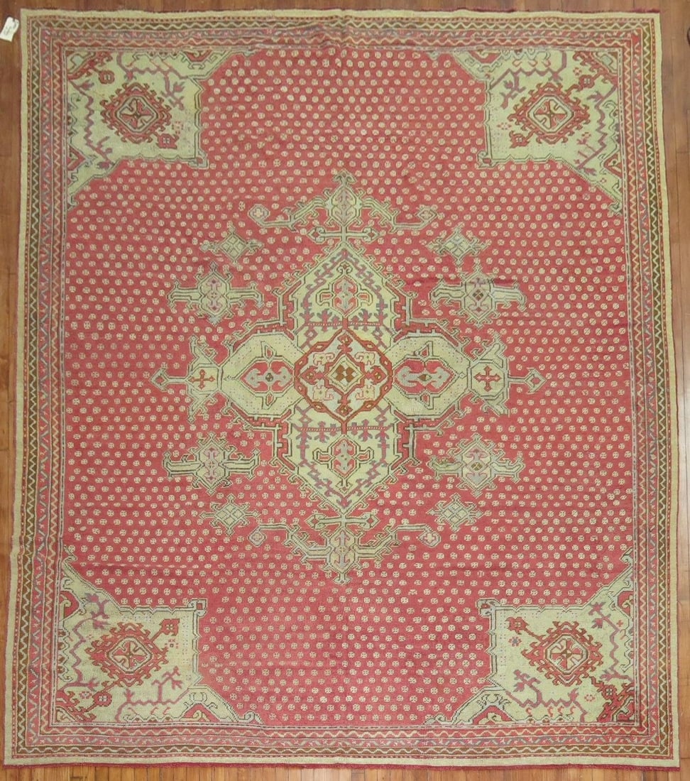 10' 1" x 13' 7" Early 20th Century Turkish Oushak Room Rug (1 of 7)