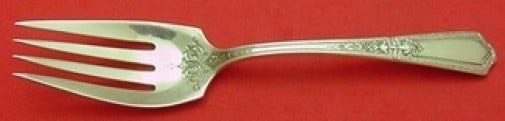 Towle D'Orleans sterling silver serving fork 8 in fancy cold meat: Towle D'Orleans sterling silver serving fork 8 in fancy cold meat A Towle D'Orleans sterling silver cold meat fork with a fancy 8-inch serving design. Made in the United States and dating to the 1900-