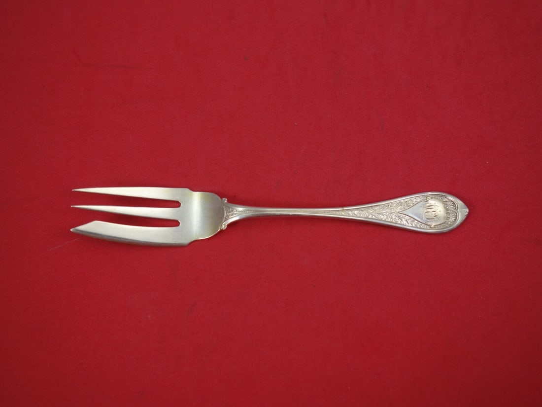 Wood and Hughes Marguerite Sterling Silver 6 Inch 3 Tine Salad Fork (1 of 1)