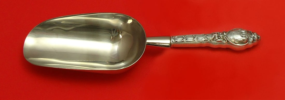 Unger Douvaine Sterling Silver Ice Scoop Custom Made 9 Inch: Unger Douvaine Sterling Silver Ice Scoop Custom Made 9 Inch Introducing the Douvaine ice scoop, expertly crafted by Unger in sterling silver. This custom-made serving piece features a hollow handle de