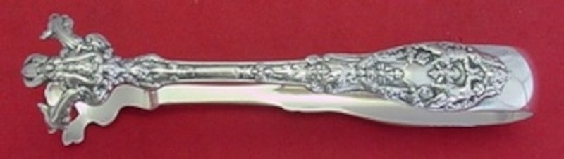 Large Sterling Silver Sugar Tongs Gorham Paris Pattern 5 1/4": Large Sterling Silver Sugar Tongs Gorham Paris Pattern 5 1/4" Gorham Paris sterling silver sugar tong in the multi motif Paris pattern. This large serving piece measures 5 1/4 inches and is monogramme