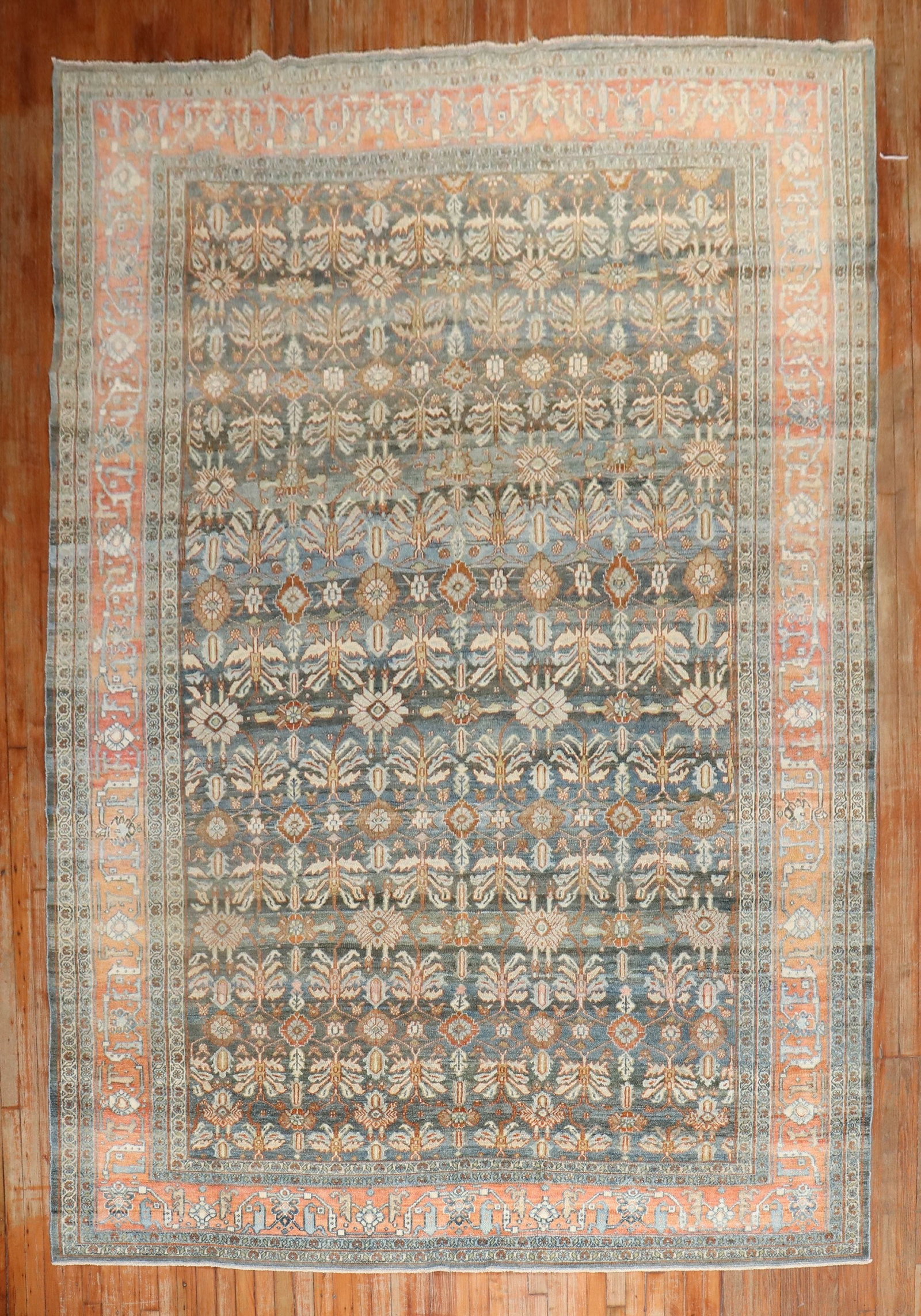 8' x 12' 2" Persian Bibikabad room rug 1930s: 8' x 12' 2" Persian Bibikabad room rug 1930s Room-size Persian Bibikabad rug dating to the 1930s. This pre-owned piece is identified as a Bibikabad rug and is suitable for a room setting. Specificatio