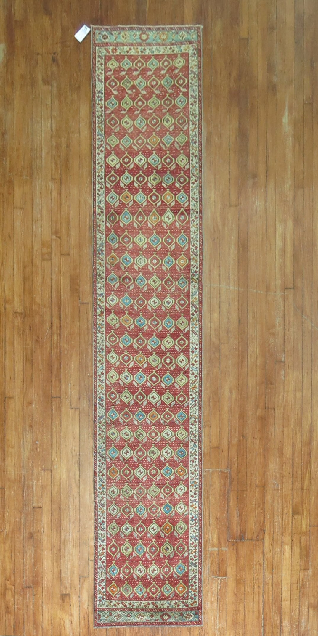 Early 20th Century Turkish Melas Runner 2' 3" x 11' 9": Early 20th Century Turkish Melas Runner 2' 3" x 11' 9" Early 20th century Turkish Melas runner rug. This pre-owned piece features the Melas type in a classic runner format. Specifications Origin: Turk