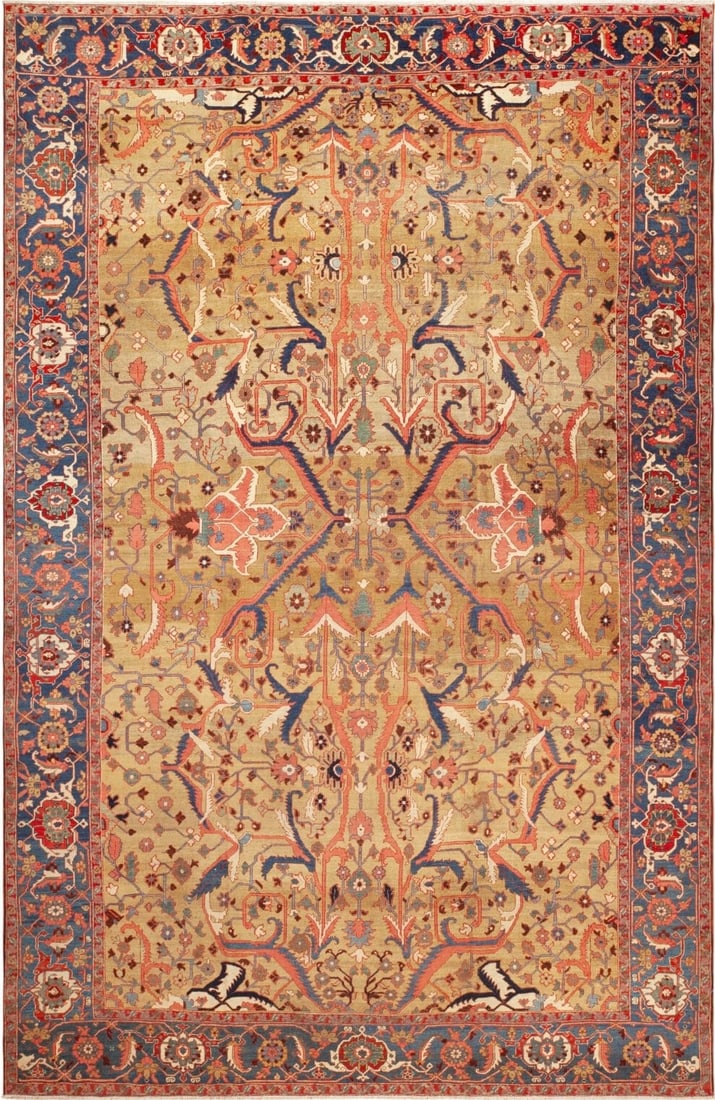 12' 1" x 18' 1" Antique Persian Serapi Oversized Rug (1 of 5)