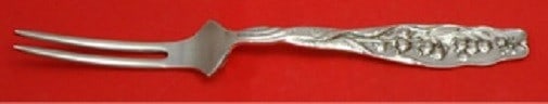 Whiting Sterling Silver Serving Fork Lily of the Valley 7 1/4 Custom Made (1 of 1)