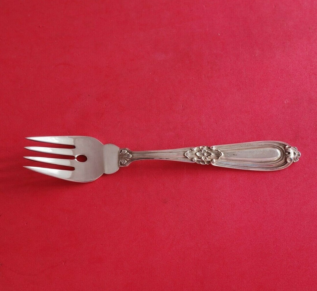 Buccellati Esteval Sterling Silver Pierced Salad Fish Fork (1 of 2)