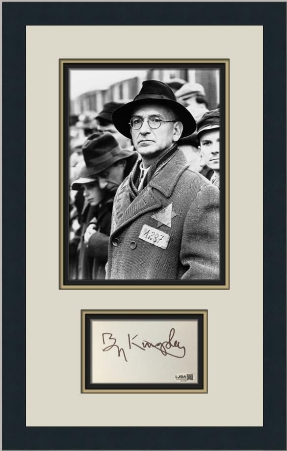 Custom Framed Ben Kingsley Cut Signature Display JSA Certified (1 of 5)