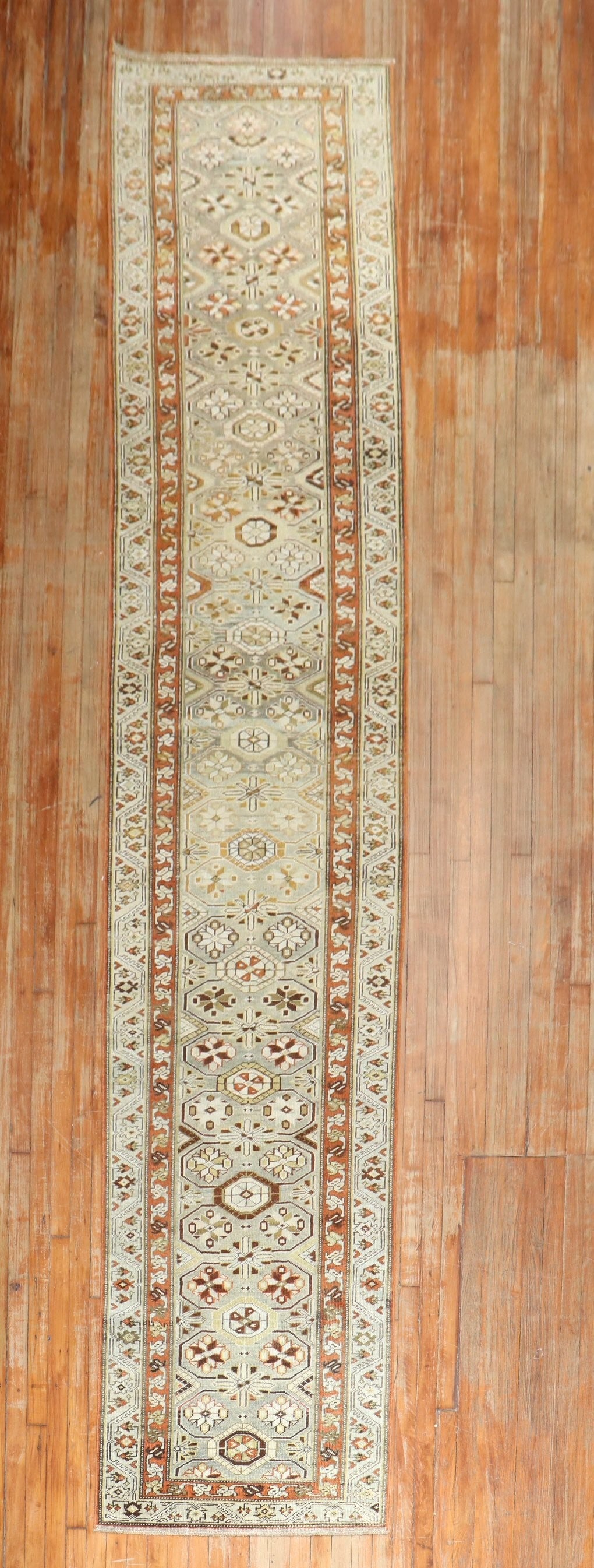 2' 9" x 14' 10" Early 20th Century Persian Kurd Rug Runner: 2' 9" x 14' 10" Early 20th Century Persian Kurd Rug Runner Early 20th century Persian Kurd tribal runner with a pre-owned condition. This piece is identified as a Kurd runner. Specifications Type: Kur