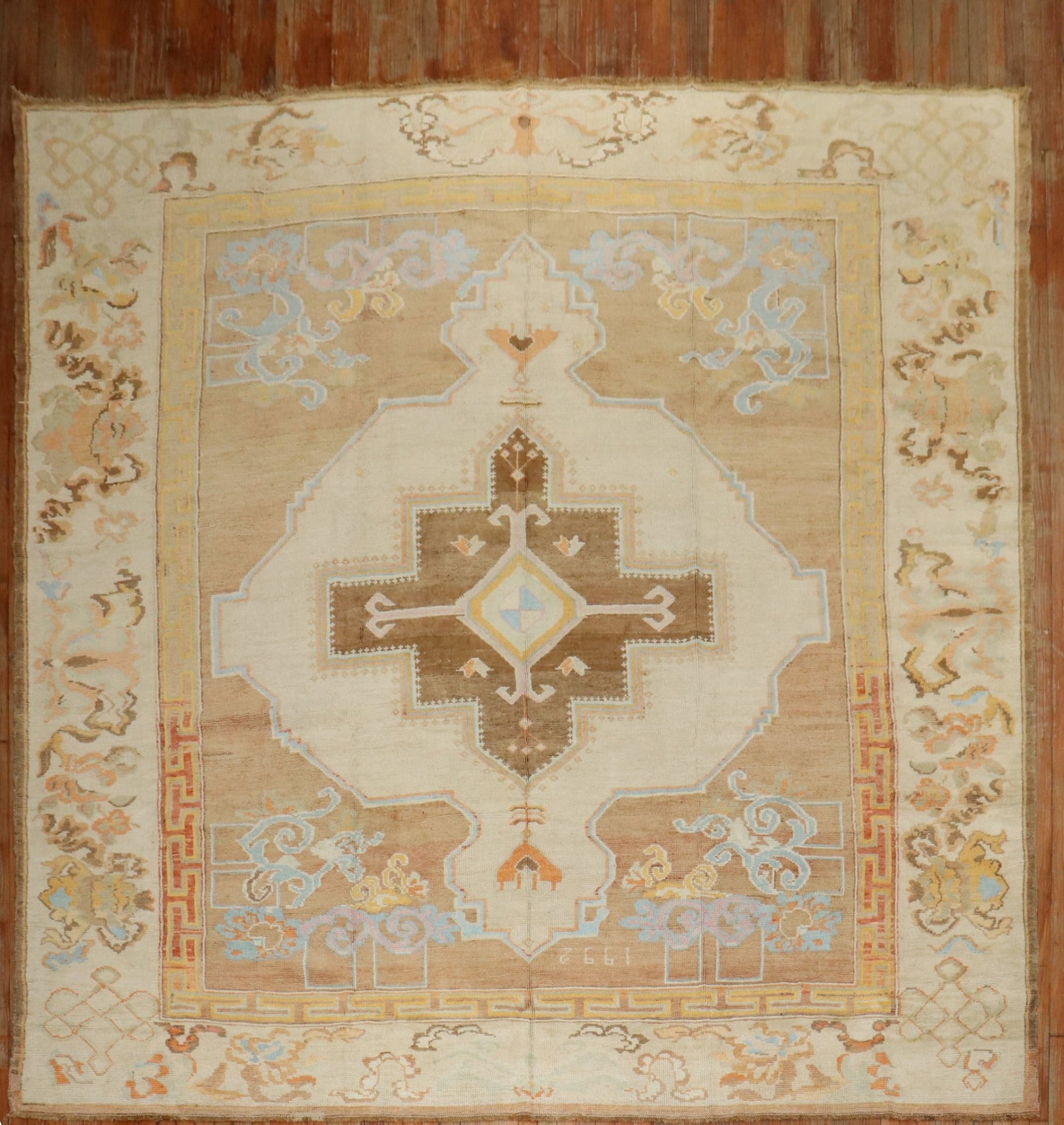 10' 3" x 10' 6" Turkish Kars Room Rug: 10' 3" x 10' 6" Turkish Kars Room Rug Square Turkish Kars rug from the 20th century in a room-size format. This pre-owned rug features the classic Kars type in a square shape. Specifications Type: Kar