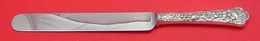 Gorham Cluny Sterling Silver Banquet Knife 10.5 Inch Blunt Blade: Gorham Cluny Sterling Silver Banquet Knife 10.5 Inch Blunt Blade This exquisite Cluny pattern banquet dinner knife by Gorham showcases the elegance of 19th-century craftsmanship. Made from high-qualit