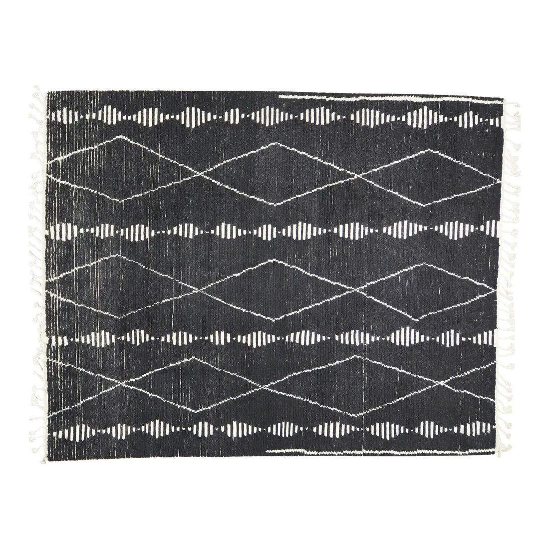 9'2 x 12'3 Beni Ourain Wool Rug Hand Knotted Moroccan (1 of 7)