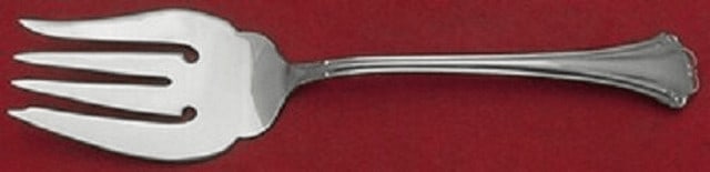 Reed and Barton English Chippendale Sterling Silver Cold Meat Fork 8.5": Reed and Barton English Chippendale Sterling Silver Cold Meat Fork 8.5" Elevate your dining experience with this exquisite English Chippendale cold meat fork by Reed and Barton. Crafted from high-qual