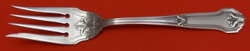 Wallace Corinthian Sterling Silver Cold Meat Fork 8 Inch Serving Fork: Wallace Corinthian Sterling Silver Cold Meat Fork 8 Inch Serving Fork This exquisite 8" cold meat fork from the Corinthian pattern by Wallace is a stunning example of heirloom sterling silver craftsma