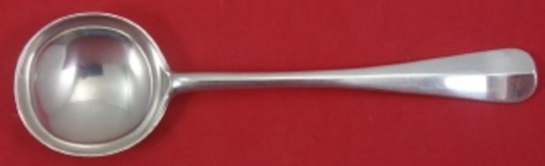 James Robinson Queen Anne sterling cream soup spoon 6 5/8 in: James Robinson Queen Anne sterling cream soup spoon 6 5/8 in An English sterling silver cream soup spoon in the Queen Anne pattern by James Robinson. It is not monogrammed and is in excellent pre-owne