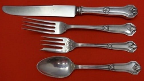 Wallace Corinthian Sterling Silver 4-Piece Place Setting (1 of 2)