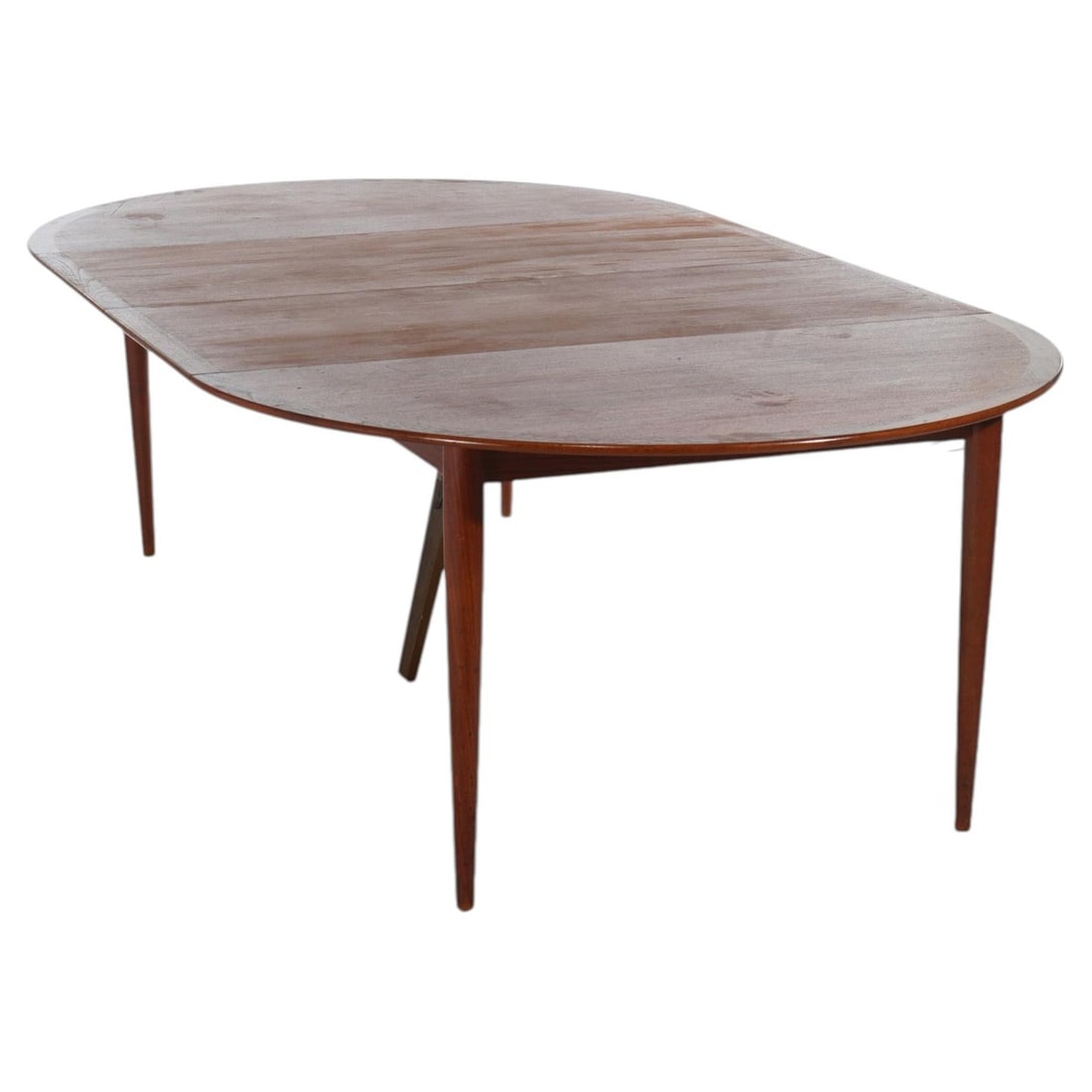 Teak Extension Dining Table Danish Modern 20th C with 2 Leaves (1 of 18)