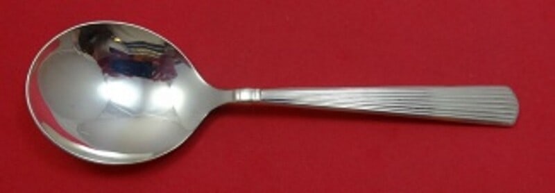 Reed and Barton Ashmont Sterling Silver Cream Soup Spoon 6 1/4 Inch: Reed and Barton Ashmont Sterling Silver Cream Soup Spoon 6 1/4 Inch This exquisite cream soup spoon from the Ashmont pattern by Reed and Barton is crafted from high-quality sterling silver. Measuring 