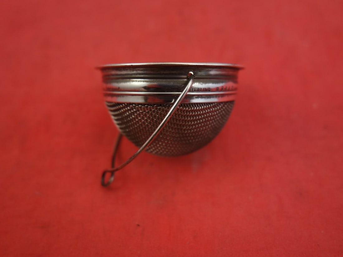 Gorham Sterling Silver Tea Strainer Spout Style 1 7/8 x 2 3/4: Gorham Sterling Silver Tea Strainer Spout Style 1 7/8 x 2 3/4 This exquisite Gorham Sterling Silver Tea Strainer features a spout style design complemented by a fine mesh, perfect for steeping your fa