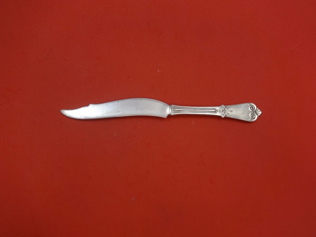 Tiffany & Co Beekman Sterling Silver Fish Knife 8 Inch: Tiffany & Co Beekman Sterling Silver Fish Knife 8 Inch Discover the exquisite Beekman Fish Knife by Tiffany & Co., a stunning piece crafted from sterling silver. This knife features a flat handle and 