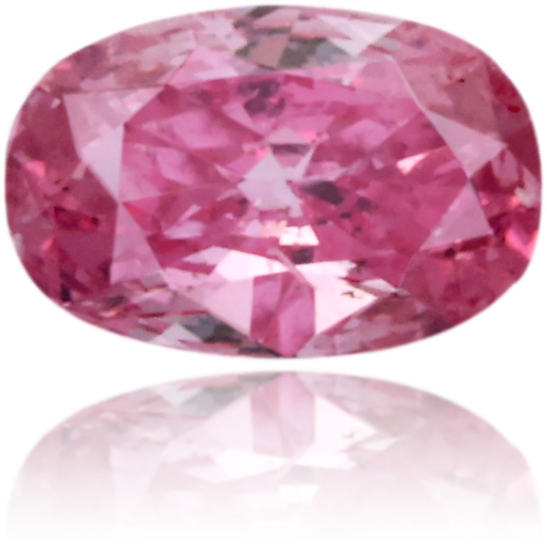 Loose Diamond - OVAL 0.12ct Fancy Vivid Purplish Pink I1: Loose Diamond - OVAL 0.12ct Fancy Vivid Purplish Pink I1 Source: Natural Shape: OVAL Carats: 0.12 Color: Fancy Vivid Purplish Pink Certification: GIA Video: