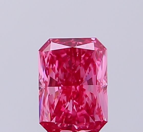 Loose Diamond - RADIANT 0.94ct Fancy Vivid Pink VVS2: Loose Diamond - RADIANT 0.94ct Fancy Vivid Pink VVS2 Source: This is a real non-mined Diamond that has been grown in a lab Shape: RADIANT Carats: 0.94 Color: Fancy Vivid Pink Certification: NONE Video