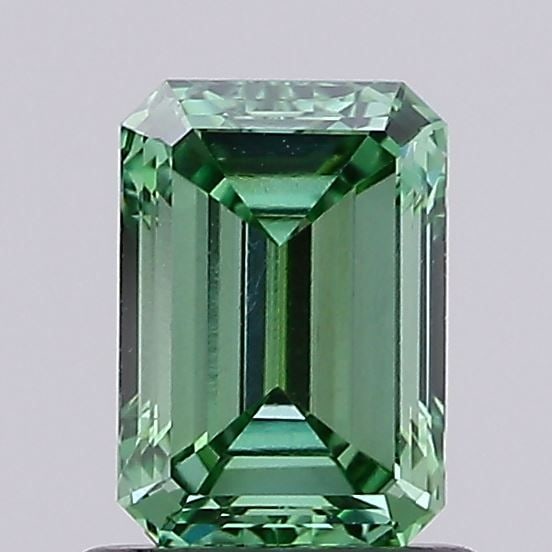 Loose Diamond - EMERALD 0.92ct Fancy Vivid Green VVS2: Loose Diamond - EMERALD 0.92ct Fancy Vivid Green VVS2 Source: This is a real non-mined Diamond that has been grown in a lab Shape: EMERALD Carats: 0.92 Color: Fancy Vivid Green Certification: IGI